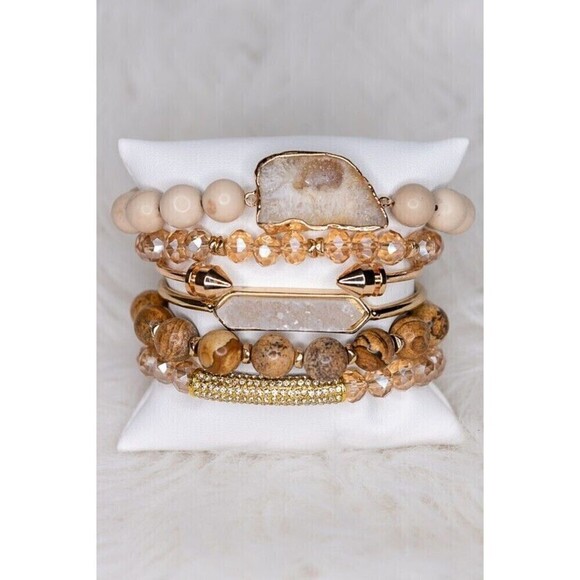 Aspen Bracelet Set Jasper - Picture 1 of 5